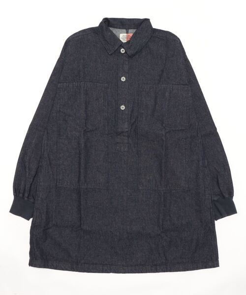 OLD BETTY'S（オールドベティーズ）の「オールドベティーズ【OLD BETTY’S】Denim Pullover Tunic One-piece（チュニック・レディース・インディゴブルー・FREE）」の9枚目の写真