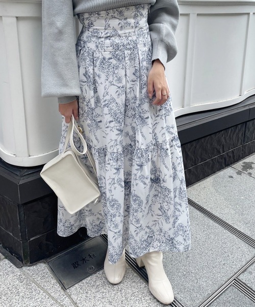 one after another NICE CLAUP（ワンアフターアナザーナイスクラップ）の「スタイルアップと華やかさ。コルセットフレアスカート（スカート・レディース・ドット/ベージュ/ピンク/ホワイト系その他・FREE）」の20枚目の写真