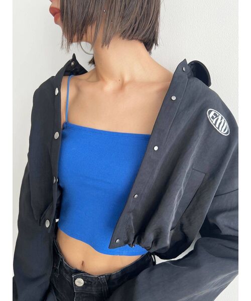 EMODA（エモダ）の「ボックスキャミ（キャミソール・レディース・ブラック/グレー/ブルー/ホワイト・FREE）」の4枚目の写真