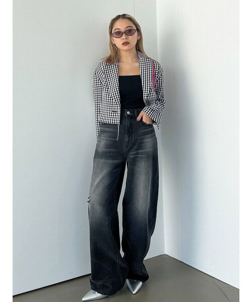 EMODA（エモダ）の「ボックスキャミ（キャミソール・レディース・ブラック/グレー/ブルー/ホワイト・FREE）」の9枚目の写真