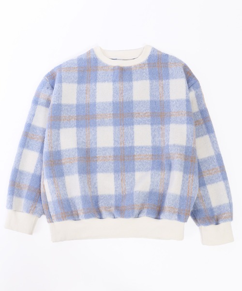 WC(ダブル シー)の「シャギーチェックビッグプルオーバー(スウェット・レディース・ブルー系その他/ブラック系その他/ピンク系その他・FREE)」の10枚目の写真