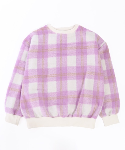 WC(ダブル シー)の「シャギーチェックビッグプルオーバー(スウェット・レディース・ブルー系その他/ブラック系その他/ピンク系その他・FREE)」の15枚目の写真