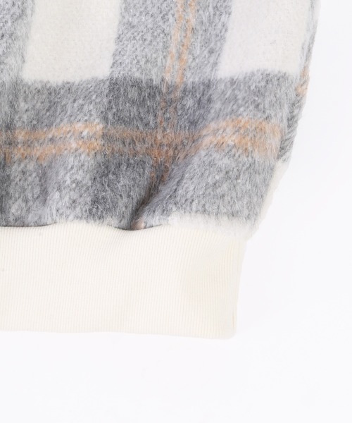 WC(ダブル シー)の「シャギーチェックビッグプルオーバー(スウェット・レディース・ブルー系その他/ブラック系その他/ピンク系その他・FREE)」の18枚目の写真