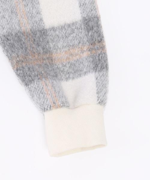 WC(ダブル シー)の「シャギーチェックビッグプルオーバー(スウェット・レディース・ブルー系その他/ブラック系その他/ピンク系その他・FREE)」の21枚目の写真