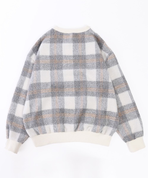 WC(ダブル シー)の「シャギーチェックビッグプルオーバー(スウェット・レディース・ブルー系その他/ブラック系その他/ピンク系その他・FREE)」の16枚目の写真