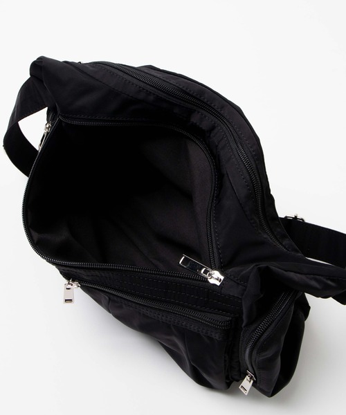 WEGO（ウィゴー）の「WEGO/ポーチ付きナイロンショルダーバッグ（ショルダーバッグ・レディース・ブラック/グレー・FREE）」の8枚目の写真