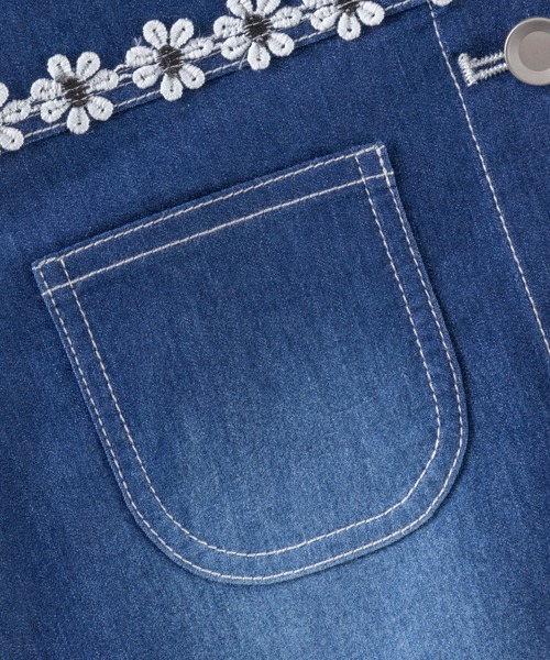 trois lapins kp（トロワラパンケーピー）の「デニムジャケット(140～160)（デニムジャケット・キッズ・ネイビー/マスタード・140cm/150cm/160cm）」の10枚目の写真