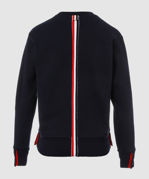 THOM BROWNE（トムブラウン）の「CREW NECK SWEATSHIRT IN CLASSIC LOOPBACK WITH CB RWB STRIPE（スウェット・レディース・グレー/ネイビー・36/38）」の5枚目の写真