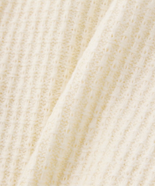 N.(N. Natural Beauty Basic)(エヌエヌナチュラルビューティーベーシック)の「【追加生産】◆ムジツイード編みカーディガン(カーディガン/ボレロ・レディース・オフホワイト/ネイビー・MEDIUM)」の11枚目の写真