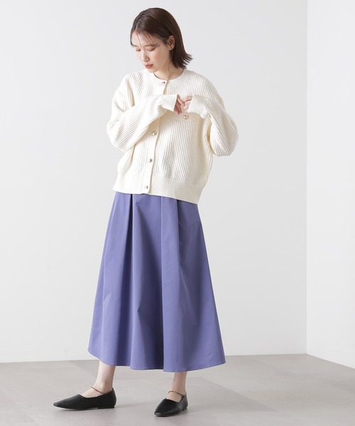 N.(N. Natural Beauty Basic)(エヌエヌナチュラルビューティーベーシック)の「【追加生産】◆ムジツイード編みカーディガン(カーディガン/ボレロ・レディース・オフホワイト/ネイビー・MEDIUM)」の20枚目の写真