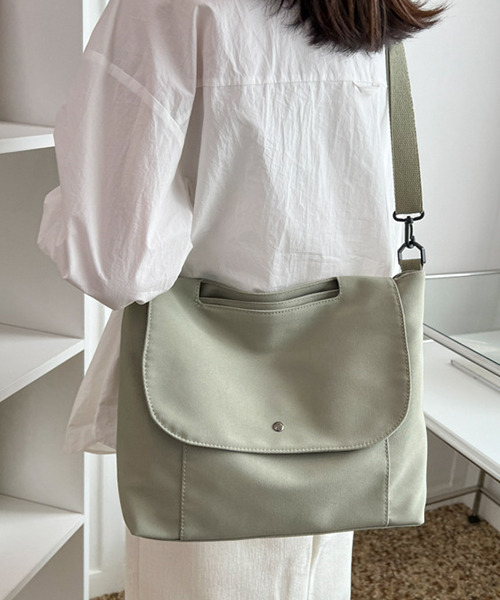 c.u.l(シーユーエル)の「ハンドル付き ユニセックス キャンバスショルダーバック cula566(ショルダーバッグ・レディース・ベージュ/カーキ/アイボリー/ブラック・FREE)」の13枚目の写真