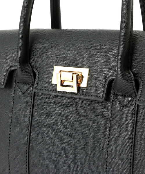 N.（N. Natural Beauty Basic）（エヌエヌナチュラルビューティーベーシック）の「◆メタリックアクセントベルトトートバッグ（トートバッグ・レディース・ブラック/ブラウン・ﾌﾘ-）」の8枚目の写真