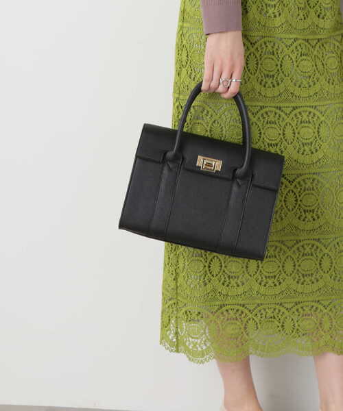 N.（N. Natural Beauty Basic）（エヌエヌナチュラルビューティーベーシック）の「◆メタリックアクセントベルトトートバッグ（トートバッグ・レディース・ブラック/ブラウン・ﾌﾘ-）」の12枚目の写真