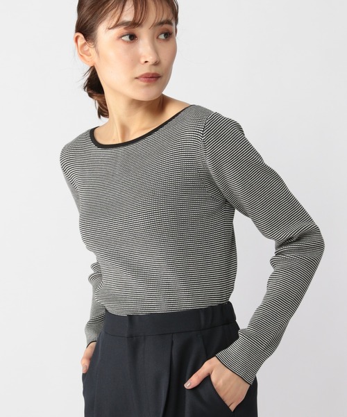 BARNYARDSTORM（バンヤードストーム）の「BARNYARDSTORM / ボーダーニット（ニット/セーター・レディース・レッド/ブラック×ホワイト・1/0）」の8枚目の写真