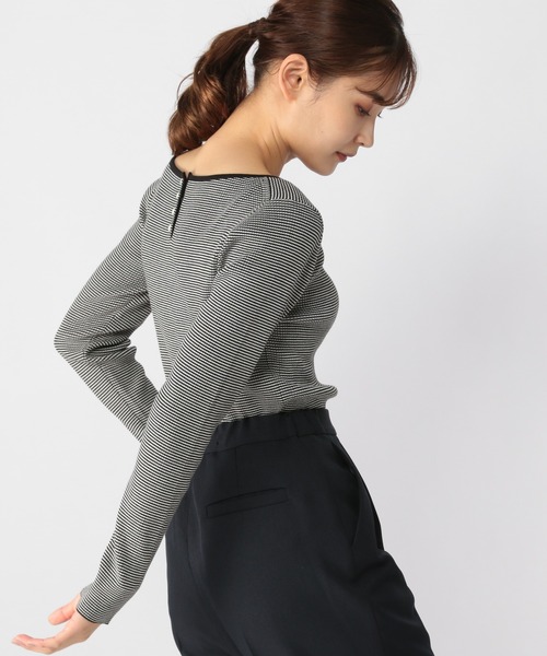 BARNYARDSTORM（バンヤードストーム）の「BARNYARDSTORM / ボーダーニット（ニット/セーター・レディース・レッド/ブラック×ホワイト・1/0）」の10枚目の写真