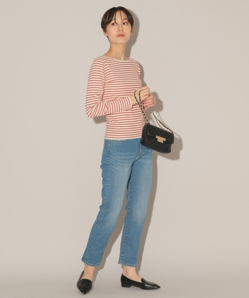 BARNYARDSTORM（バンヤードストーム）の「BARNYARDSTORM / ボーダーニット（ニット/セーター・レディース・レッド/ブラック×ホワイト・1/0）」の16枚目の写真