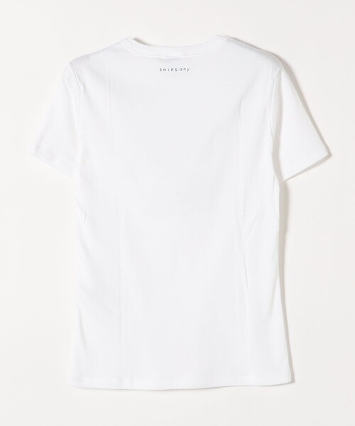 PETIT BATEAU（プチバトー）の「【SHIPS any別注】PETIT BATEAU:半袖 Tシャツ 23SS（Tシャツ/カットソー・レディース・ブラック/ホワイト・ONE SIZE）」の4枚目の写真