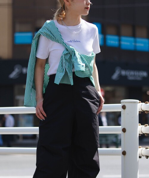 PETIT BATEAU（プチバトー）の「【SHIPS any別注】PETIT BATEAU:半袖 Tシャツ 23SS（Tシャツ/カットソー・レディース・ブラック/ホワイト・ONE SIZE）」の15枚目の写真