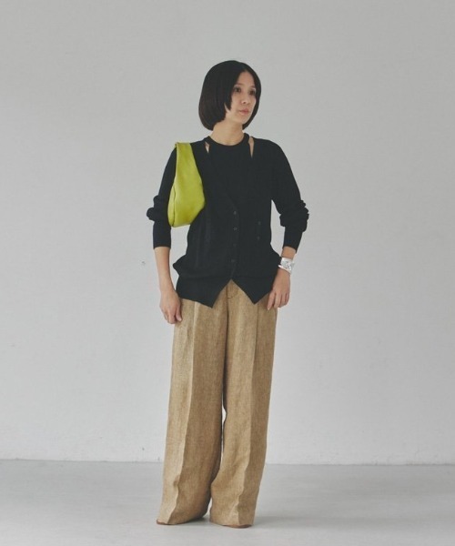 TODAYFUL(トゥデイフル)の「レイヤードニットカーディガン(カーディガン/ボレロ・レディース・アイボリー/ブラック・FREE)」の10枚目の写真