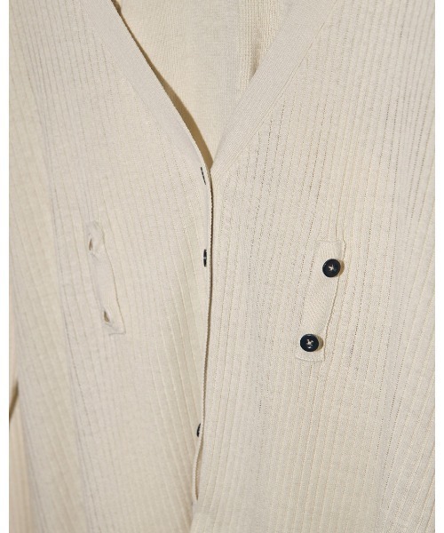 TODAYFUL(トゥデイフル)の「レイヤードニットカーディガン(カーディガン/ボレロ・レディース・アイボリー/ブラック・FREE)」の5枚目の写真