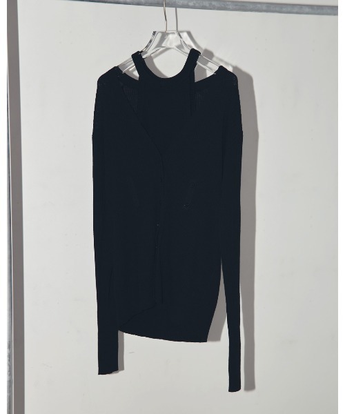 TODAYFUL(トゥデイフル)の「レイヤードニットカーディガン(カーディガン/ボレロ・レディース・アイボリー/ブラック・FREE)」の9枚目の写真