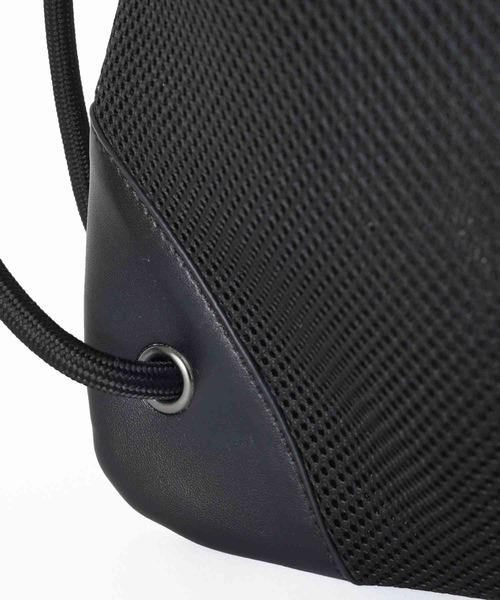 X-girl（エックスガール）の「OVAL LOGO MESH KNAPSACK（バックパック/リュック・レディース・ブラック/オリーブ/ブラウン・ONE SIZE）」の9枚目の写真