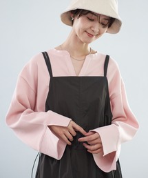 カラーワッフルプルオーバー 177190