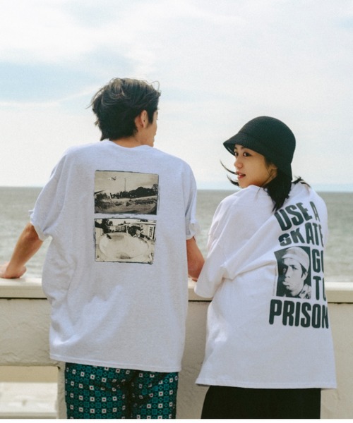 WHIMSIC（ウィムジック）の「【WHIMSIC×THRASHER】GO TO PRISON（Tシャツ/カットソー・メンズ・ホワイト/ライトグレー/ブラック・FREE）」の14枚目の写真