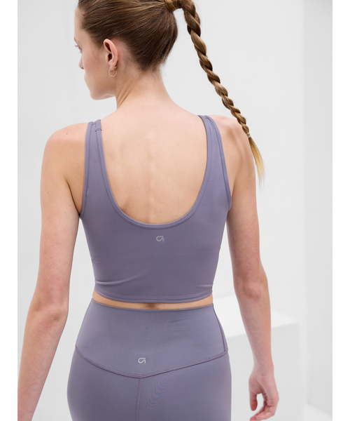 GAP(ギャップ)の「GapFit エクリプス クロップド ブラキャミ(タンクトップ・レディース・ネイビー/ブラック/コーラル/パープル・S/M/XS/L/XXS)」の9枚目の写真