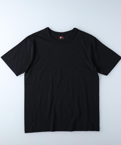 HANES（ヘインズ）の「HANES(ヘインズ)NEW1Pクルーネック（Tシャツ/カットソー・メンズ・ブラック/ホワイト/グリーン・L/M/XL）」の12枚目の写真