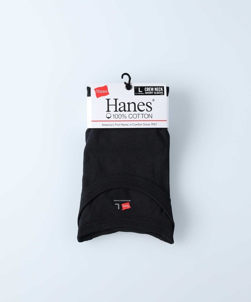 HANES（ヘインズ）の「HANES(ヘインズ)NEW1Pクルーネック（Tシャツ/カットソー・メンズ・ブラック/ホワイト/グリーン・L/M/XL）」の10枚目の写真