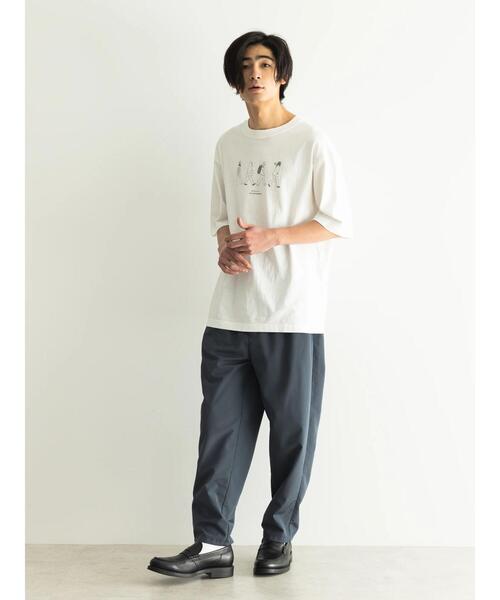 CRAFT STANDARD BOUTIQUE(クラフトスタンダードブティック)の「STARTING OVER TEE(Tシャツ/カットソー・レディース・グレイッシュベージュ/チャコールグレー/オフホワイト・L/XL/M)」の11枚目の写真