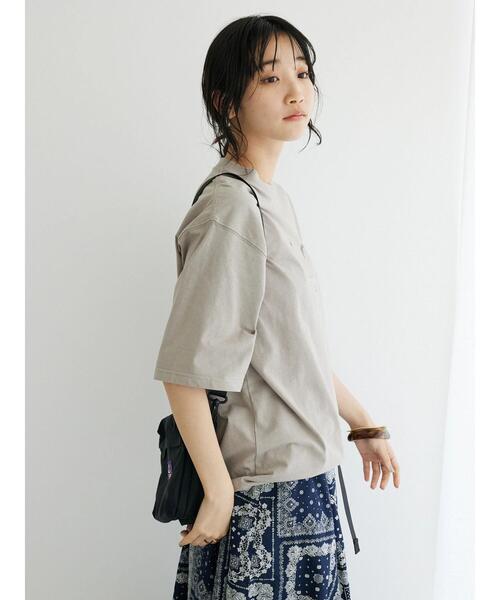 CRAFT STANDARD BOUTIQUE(クラフトスタンダードブティック)の「STARTING OVER TEE(Tシャツ/カットソー・レディース・グレイッシュベージュ/チャコールグレー/オフホワイト・L/XL/M)」の16枚目の写真