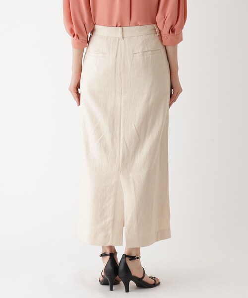 OPAQUE.CLIP(オペークドットクリップ)の「◆セットアップ対応 レーヨンリネンナロースカート【洗える】(スカート・レディース・ブラウン系その他/ライトベージュ・36/42/38/40)」の22枚目の写真