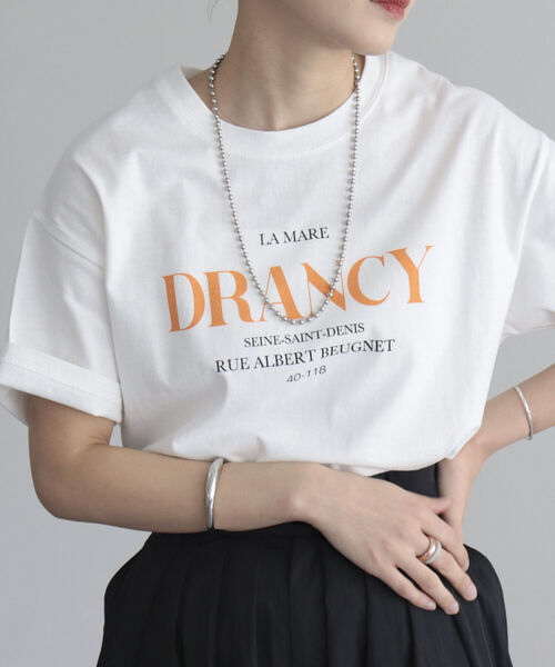 fredy emue（フレディエミュ）の「ロゴプリント半袖Tシャツ（Tシャツ/カットソー・レディース・ライトグレー/オレンジ/ブルー・38）」の12枚目の写真