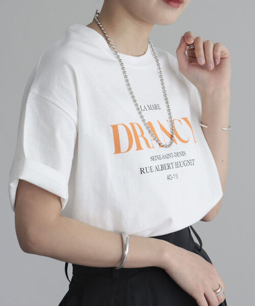 fredy emue（フレディエミュ）の「ロゴプリント半袖Tシャツ（Tシャツ/カットソー・レディース・ライトグレー/オレンジ/ブルー・38）」の13枚目の写真