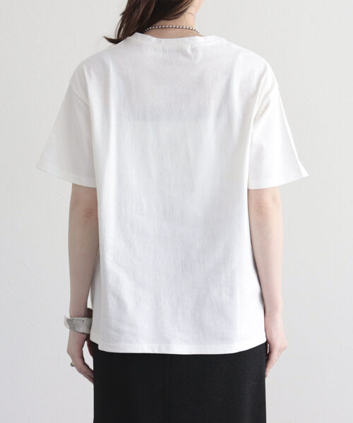 fredy emue（フレディエミュ）の「ロゴプリント半袖Tシャツ（Tシャツ/カットソー・レディース・ライトグレー/オレンジ/ブルー・38）」の5枚目の写真