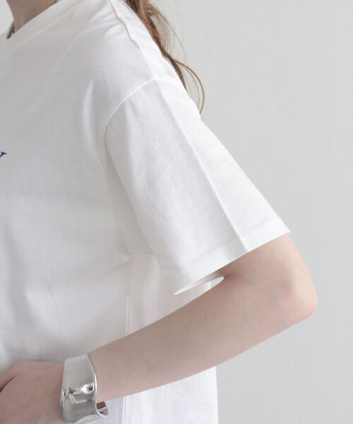 fredy emue（フレディエミュ）の「ロゴプリント半袖Tシャツ（Tシャツ/カットソー・レディース・ライトグレー/オレンジ/ブルー・38）」の8枚目の写真