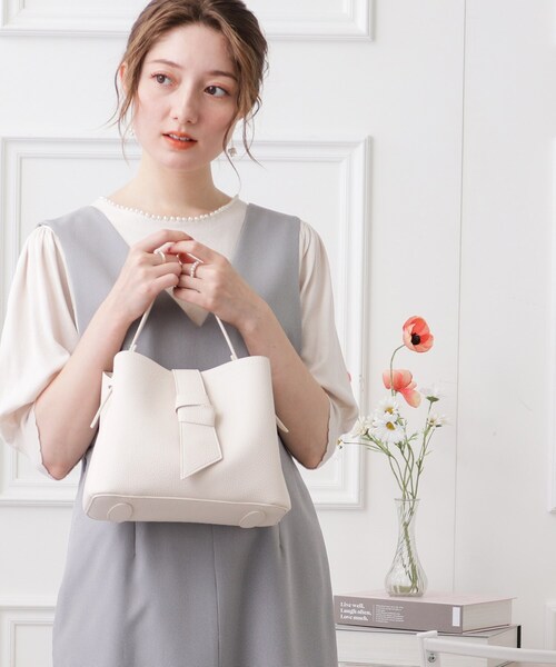 couture brooch（クチュールブローチ）の「◆リボンミニバック（ショルダーバッグ・レディース・ピンク/アイボリー/ブラック・00）」の14枚目の写真