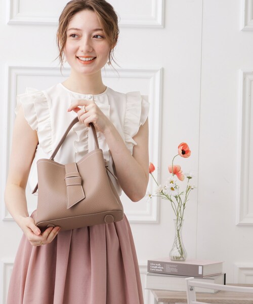 couture brooch（クチュールブローチ）の「◆リボンミニバック（ショルダーバッグ・レディース・ピンク/アイボリー/ブラック・00）」の18枚目の写真