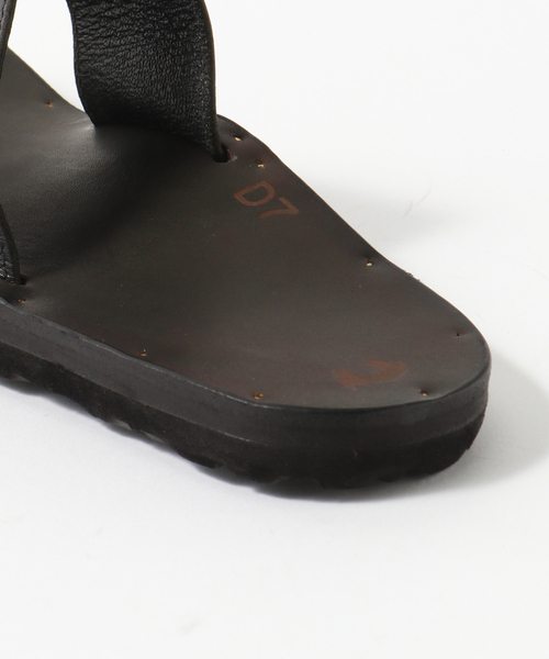 JUTTA NEUMANN(ユッタ ヌーマン)の「【JUTTA NEUMANN / ユッタ ニューマン】別注 HERMESカーフレザー(サンダル・メンズ・ブラック・7/XX-SMALL/9/100)」の5枚目の写真