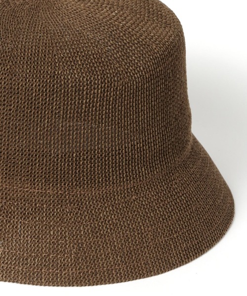 BAYFLOW（ベイフロー）の「サーモバケットハット（ハット・レディース・オフホワイト/ブラウン・FREE）」の7枚目の写真