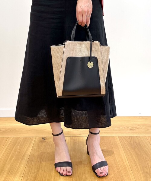 OPAQUE.CLIP（オペークドットクリップ）の「◆スクエアポケットミドルサイズトート（トートバッグ・レディース・グレー/オフホワイト/ブラック/ブラック系・00）」の12枚目の写真