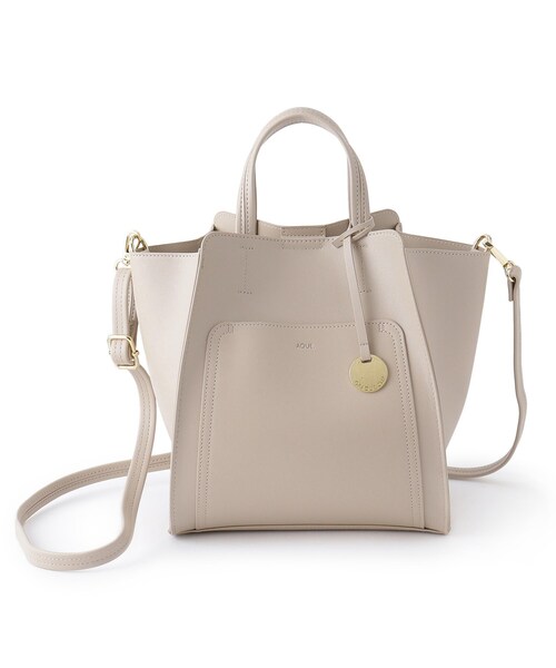 OPAQUE.CLIP（オペークドットクリップ）の「◆スクエアポケットミドルサイズトート（トートバッグ・レディース・グレー/オフホワイト/ブラック/ブラック系・00）」の16枚目の写真