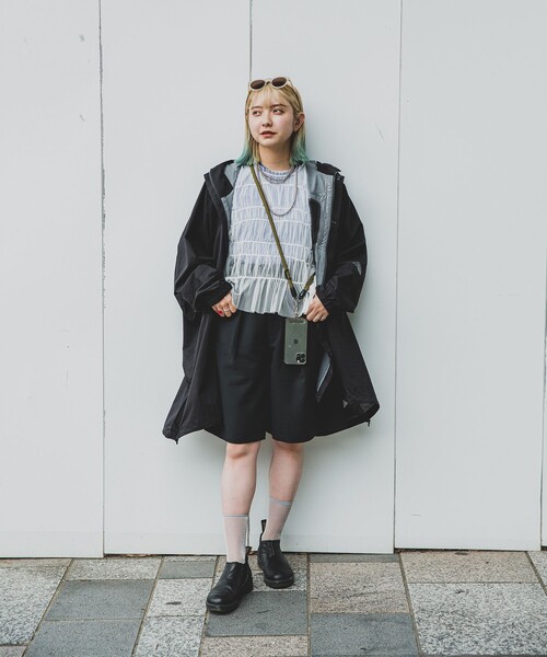 Ray BEAMS（レイビームス）の「THE NORTH FACE / Taguan Poncho（その他アウター・レディース・ブラウン系その他3/ブラック・MEDIUM）」の3枚目の写真
