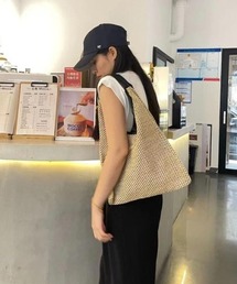 LADY LIKE（レディライク）の「三角ストローバッグ（かごバッグ）」