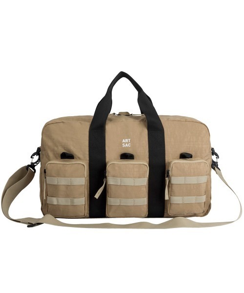 ARTSAC( アートサック)の「ART SAC/アートサック Harring Triple Holdall ダッフルバッグ(ボストンバッグ・メンズ・サンドベージュ/ブラック/グレー/カーキ/ライトピンク・ONE SIZE)」の3枚目の写真