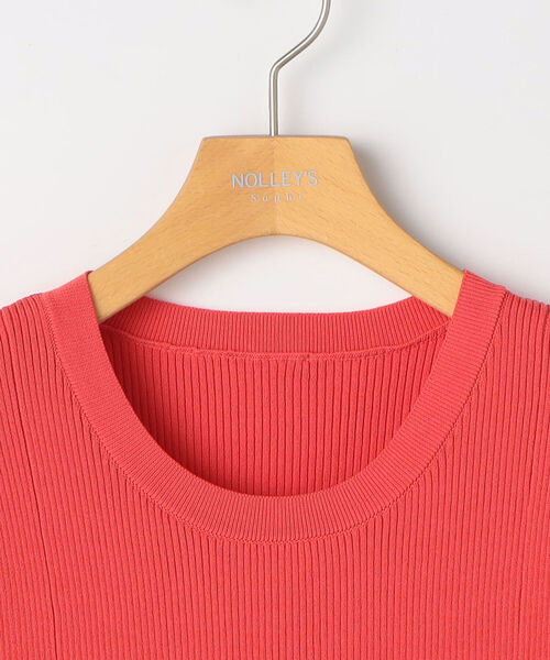 NOLLEY’S Sophi(ノーリーズソフィ)の「《手洗い可能》リブフレアショートスリーブプルオーバーニット(ニット/セーター・レディース・ホワイト/レッド/ブラック・38)」の16枚目の写真