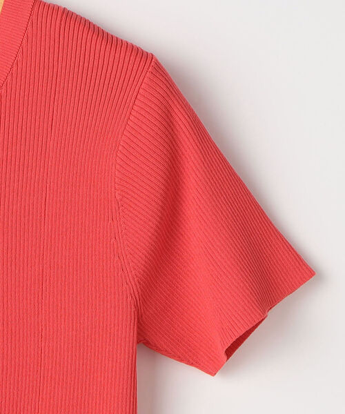 NOLLEY’S Sophi(ノーリーズソフィ)の「《手洗い可能》リブフレアショートスリーブプルオーバーニット(ニット/セーター・レディース・ホワイト/レッド/ブラック・38)」の20枚目の写真