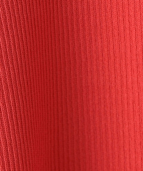 NOLLEY’S Sophi(ノーリーズソフィ)の「《手洗い可能》リブフレアショートスリーブプルオーバーニット(ニット/セーター・レディース・ホワイト/レッド/ブラック・38)」の11枚目の写真